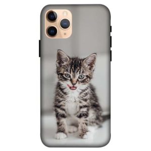 Lip Licking Kitten iPhone 11 Pro Back Cover