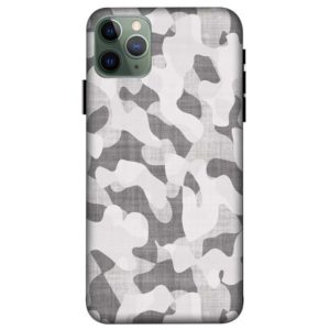 Light-Gray Camouflage iPhone 11 Pro Max Back Cover