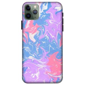 Liquid Pink & Blue Marble iPhone 11 Pro Max Back Cover