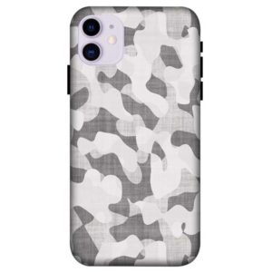Light-Gray Camouflage iPhone 11 Back Cover