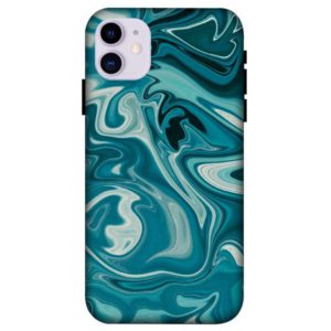 Liquid Blue Marble iPhone 11 Back Cover