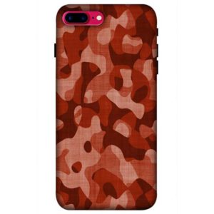 Maroon Camouflage iPhone 7 plus Back Cover