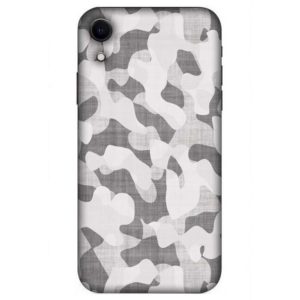 Light-Gray Camouflage iPhone XR Back Cover