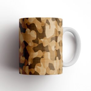 Burlywood Camouflage Ceramic Mug