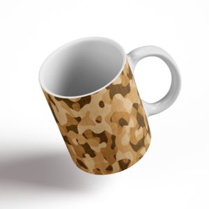 Burlywood Camouflage Ceramic Mug