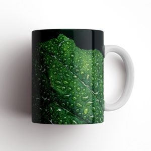 Dew Leaf Ceramic Mug