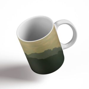 Greenish Landscape Ceramic Mug