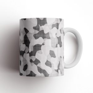 Light-Gray Camouflage Ceramic Mug