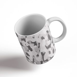 Light-Gray Camouflage Ceramic Mug