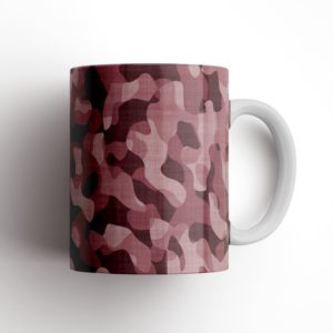 Rosy-Brown Camouflage Ceramic Mug