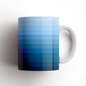 Shades Of Blue Ceramic Mug