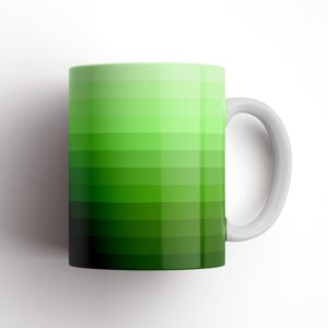 Shades Of Leaf Green Ceramic Mug