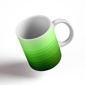 Shades Of Leaf Green Ceramic Mug